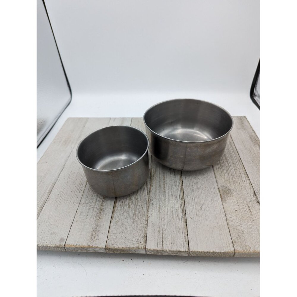 Set of 2 Trend Stainless Steel Mixing Bowl Serving Small 5 1/2" 4"
